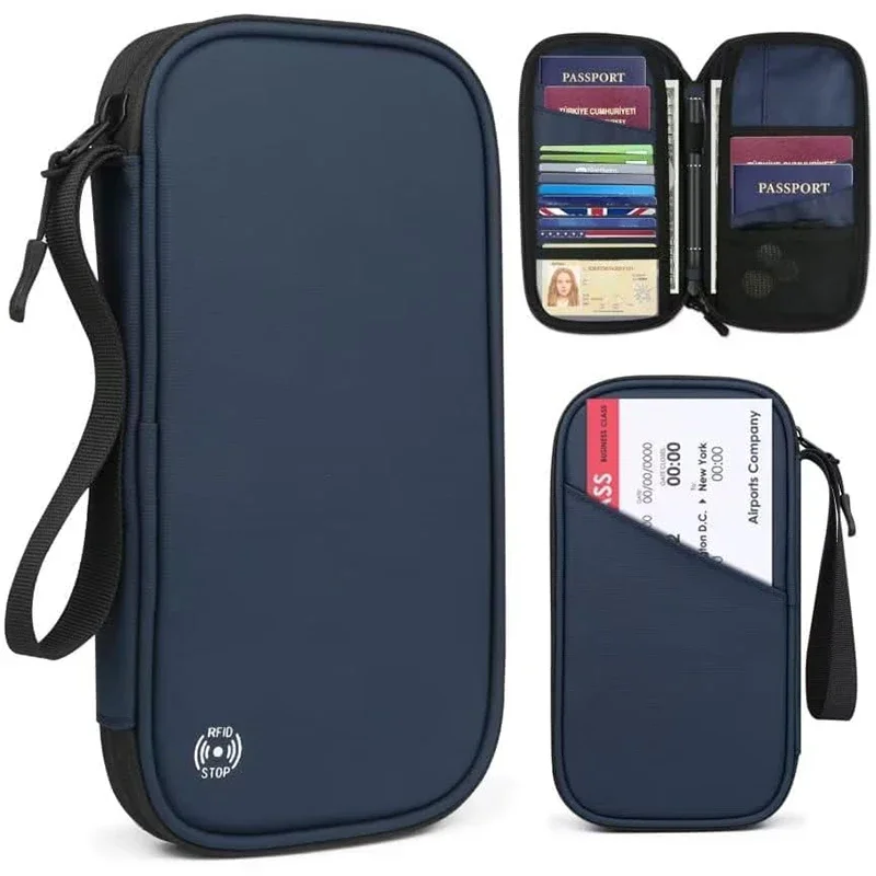 Travel Ziplock Bags - Легкая семейная дорожная обложка для паспорта,