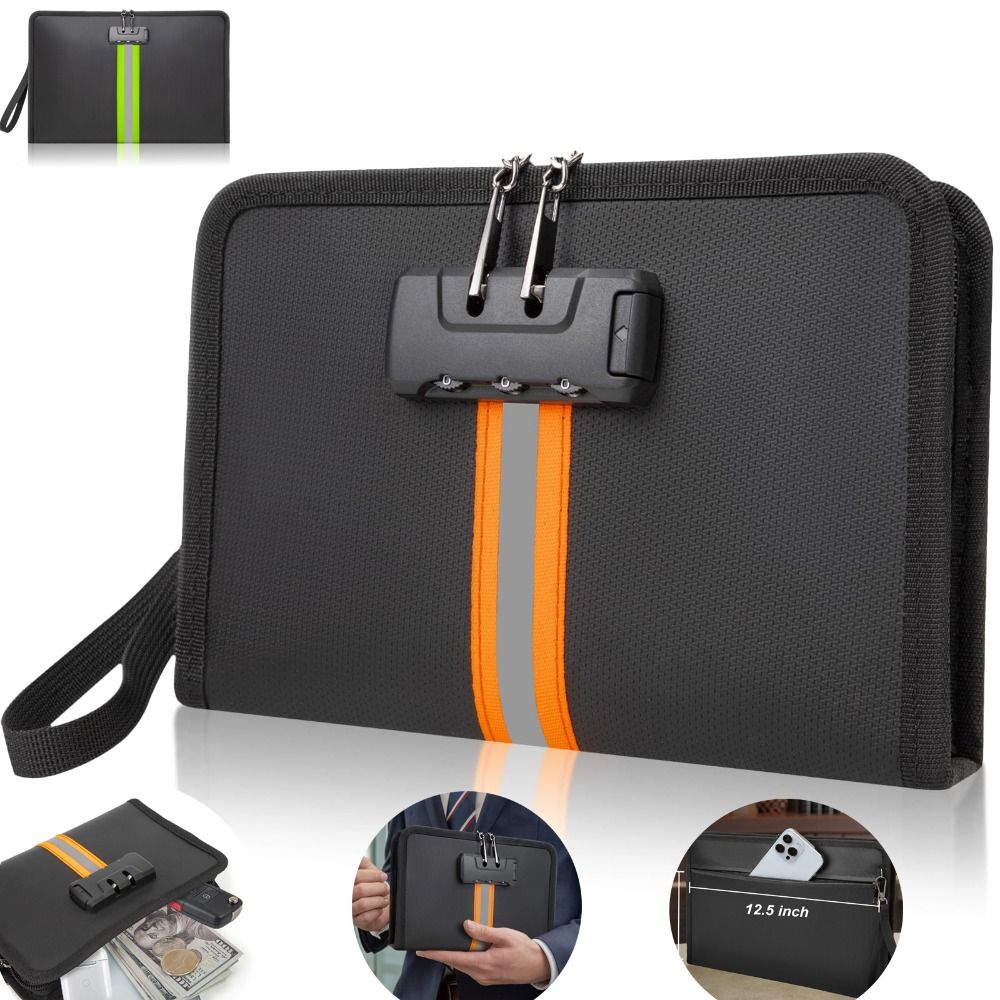 Travel Ziplock Bags - Огнестойкая сумка для денег с кодовым