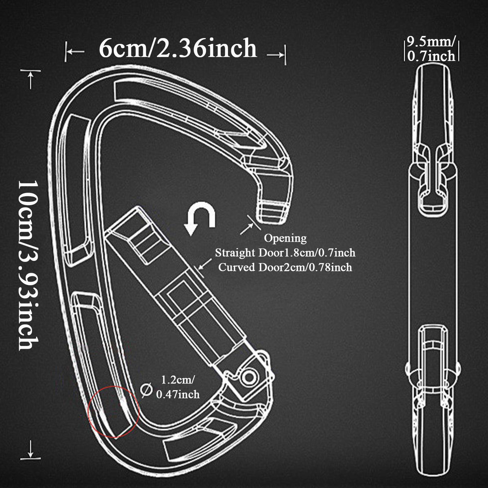 Travel Accessories Drawing - Карабины с быстрым вытяжкой, карабины, аксессуары