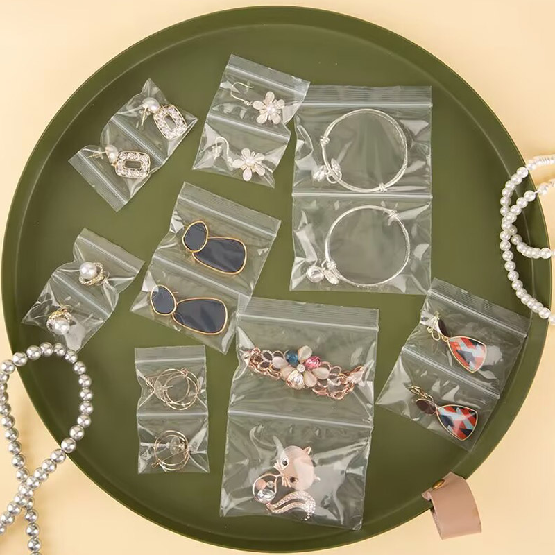 Travel Ziplock Bags - 500 шт., прозрачная сумка с двойным