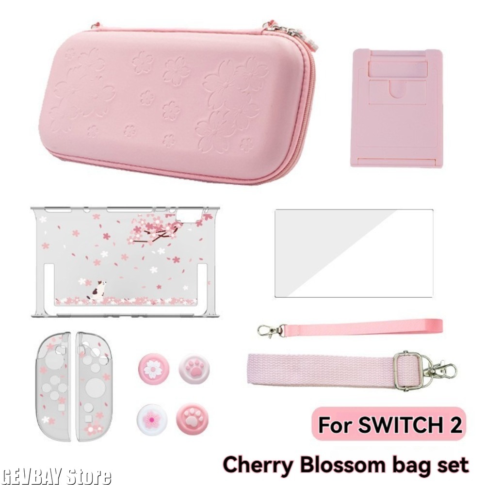 Travel Accessories Kit Bag - Портативная сумка-чехол из ПУ-кожи цвета сакуры