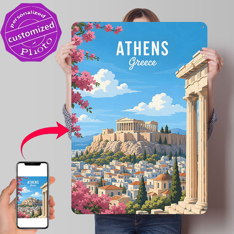 Металлический постер «Афины: А – обзор и цена Travel Accessories Greece